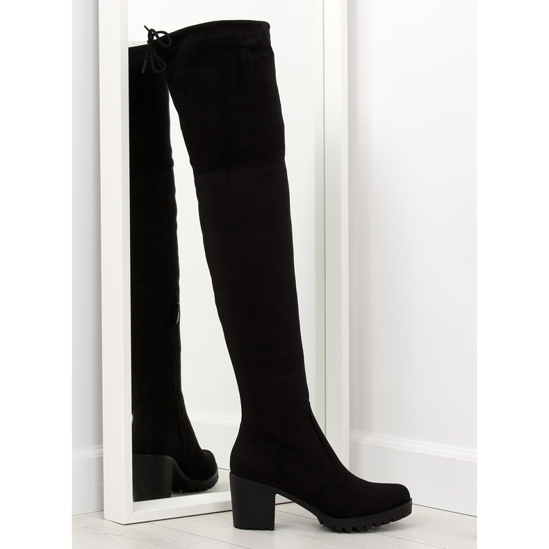 Botas pretas de salto alto BH108-HB preto