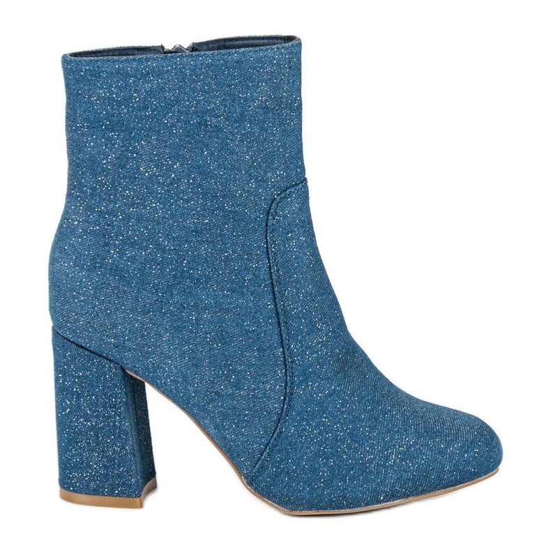 Botas jeans elegantes azul