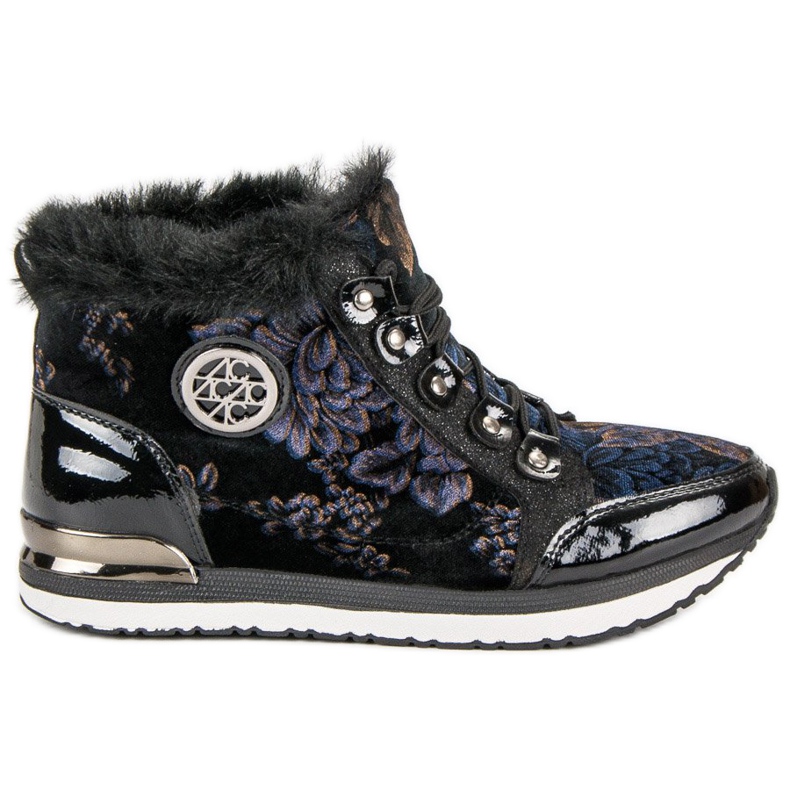 Aclys Tênis elegantes preto multicolorido