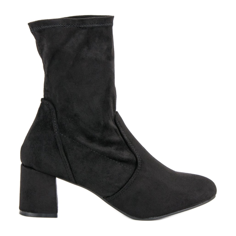 Kylie Botas de camurça deslizantes preto