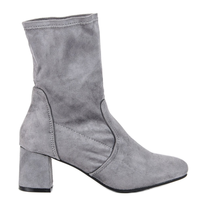 Kylie Botas de camurça deslizantes cinza