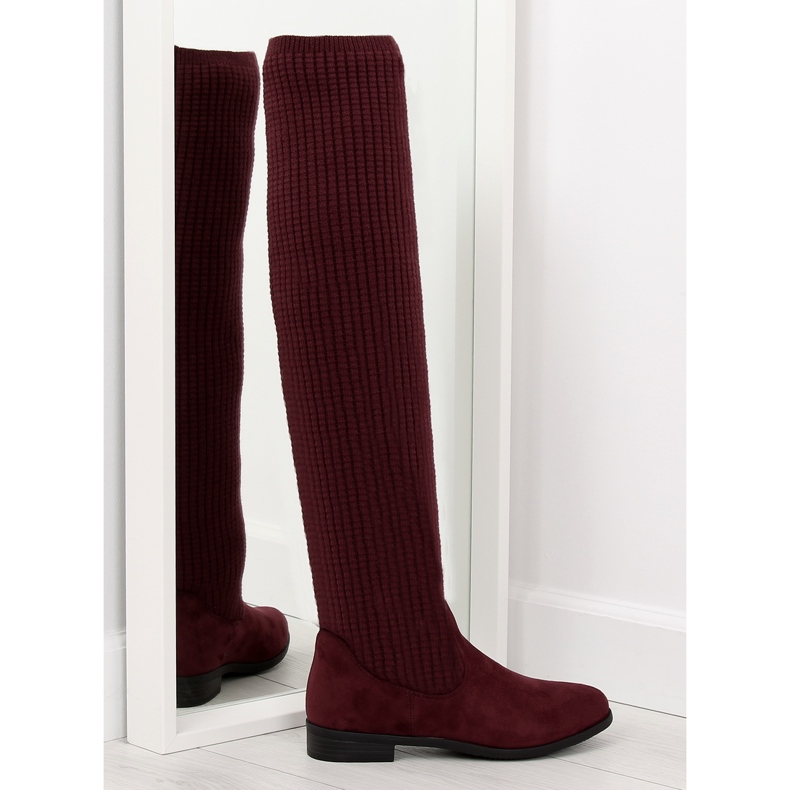 Botas Borgonha BM102 vermelhas multicolorido vermelho