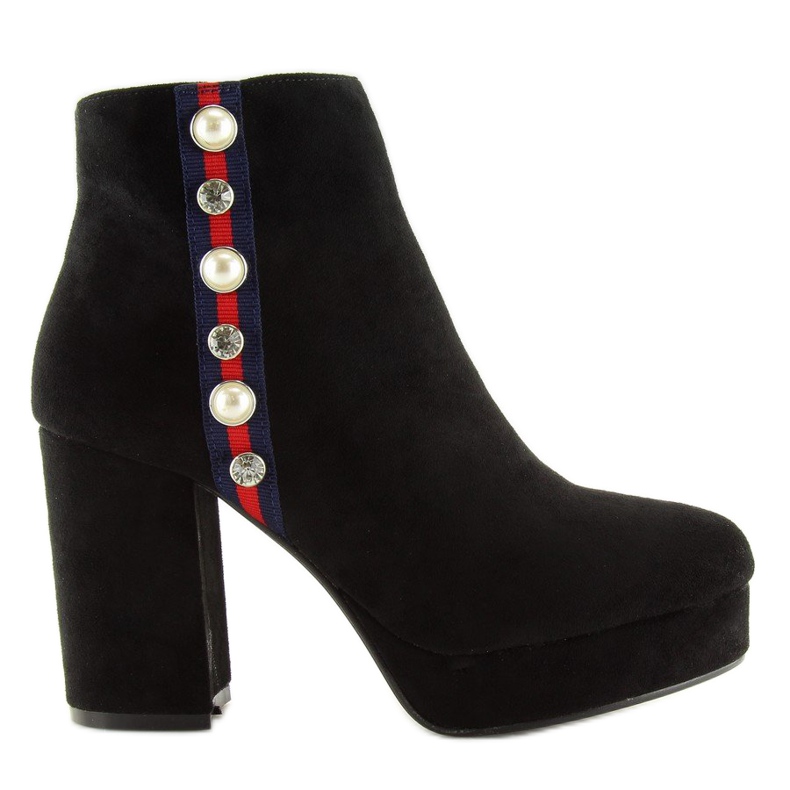 Botas plataforma pretas YQ208 pretas preto