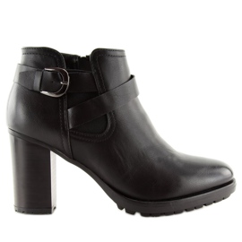 Botas pretas de salto alto 3439 pretas preto