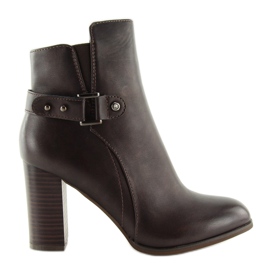 Salto alto castanho 3974 castanho marrom