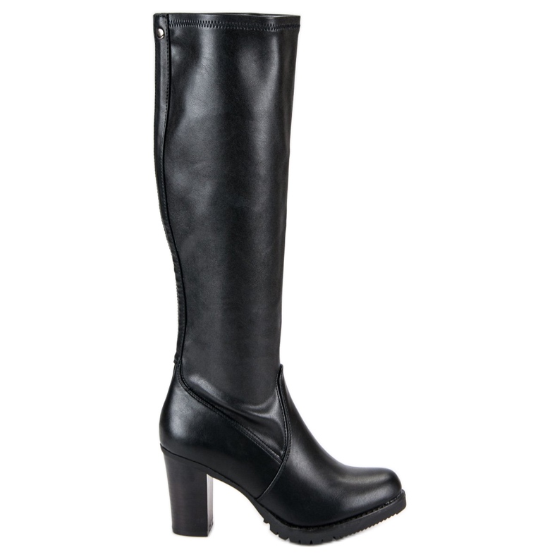 Botas pretas no salto VINCEZA preto