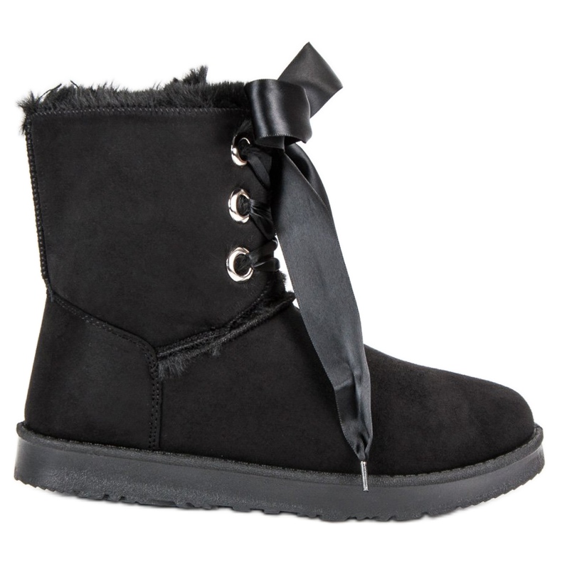 Kylie Botas de neve amarradas preto