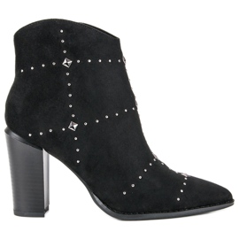 Kylie Botas pretas de camurça preto