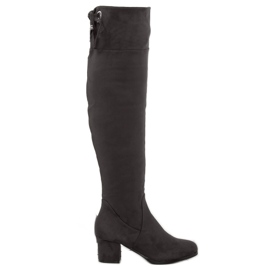 Botas cinza acima do joelho B-318 cinza