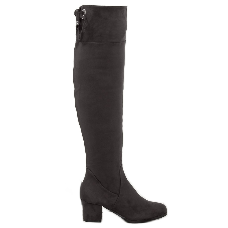 Botas cinza acima do joelho B-318 cinza
