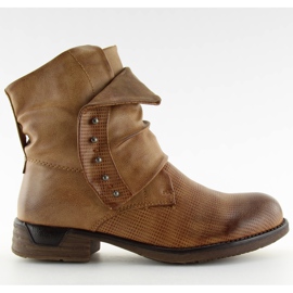 Botas de camelo para mulheres JA3153 Camel marrom
