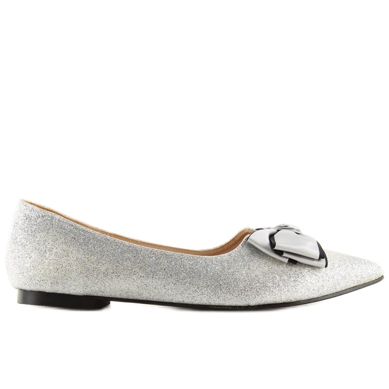 Bailarinas de prata brilhante LT101 Silver cinza