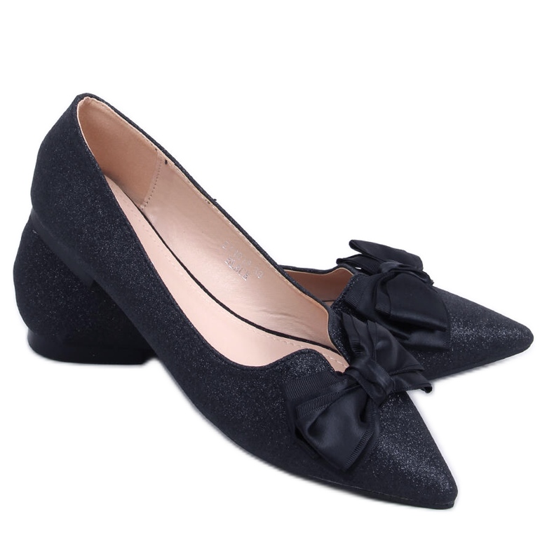 Bailarinas pretas brilhantes LT101 Black preto