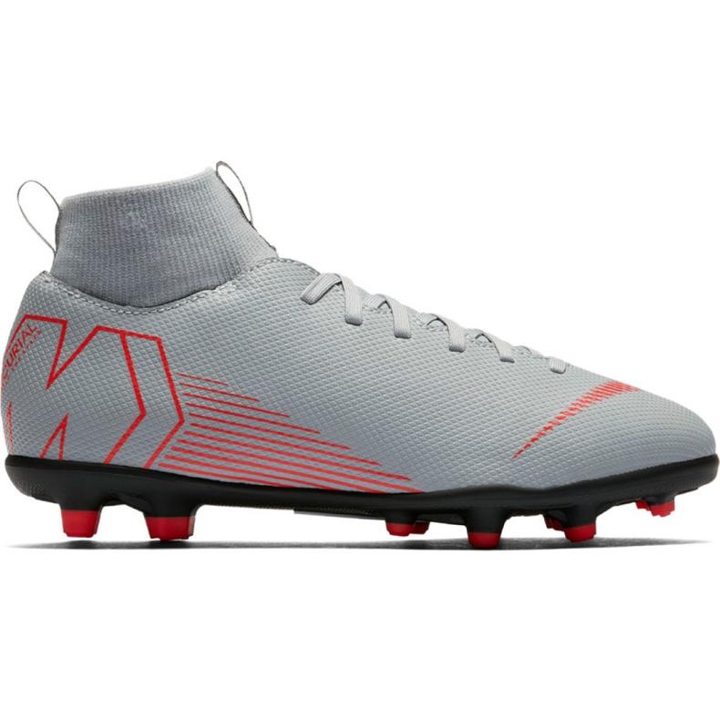 Chuteiras brancas Nike Mercurial Superfly 6 Club Mg Jr AH7339 060 branco branco