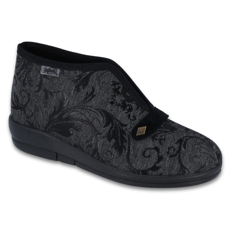 Sapatos femininos Befado pu 031D036 preto cinza