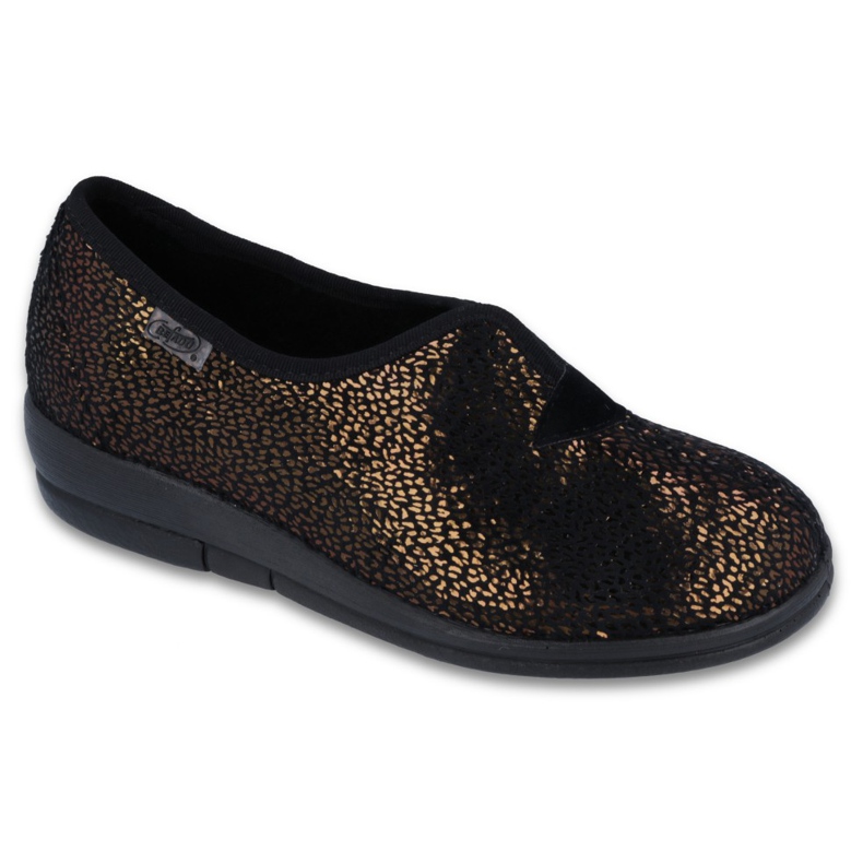Sapatos femininos Befado pu 940D525 preto amarelo
