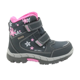 American Club Botas americanas botas de inverno com membrana 3121 cinza rosa