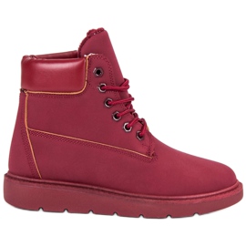 Small Swan Trappers marrons elegantes vermelho