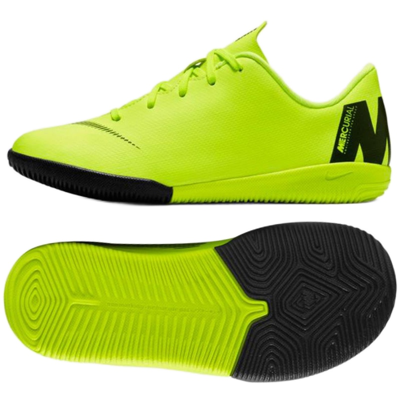 Sapatos de interior Nike Mercurial VaporX 12 Academy Ps Ic Jr AH7352-701 amarelo amarelo