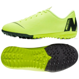 Chuteiras Nike Mercurial VaporX 12 Academy Gs Tf Jr AH7342-701 multicolorido amarelo