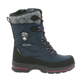 American Club Botas de neve com membrana de granato americana 801SB preto azul marinho