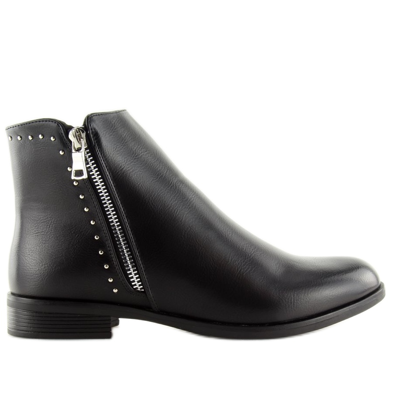 Botas pretas Chelsea para mulheres 0-257 pretas preto
