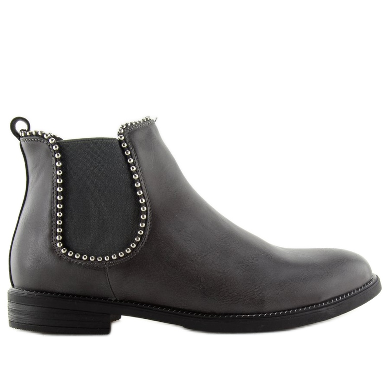 Botas cinza Chelsea para mulheres 1003-PA cinza
