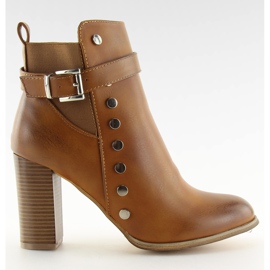 Botas de salto alto camelo 88073 castanho