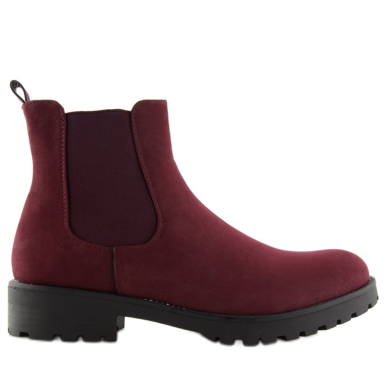 Botas femininas marrom SP16 WINE-RED vermelho