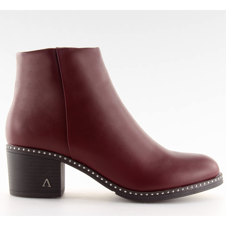 Botas com salto estável bordô BH120-KB vermelho Botas com salto estável bordô BH120-KB vermelho