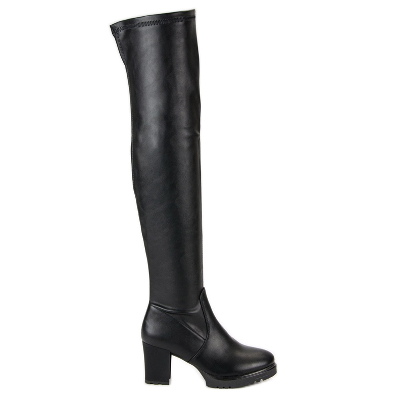 Botas com salto preto