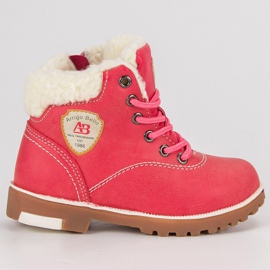 Arrigo Bello Botas de inverno com pele de carneiro rosa