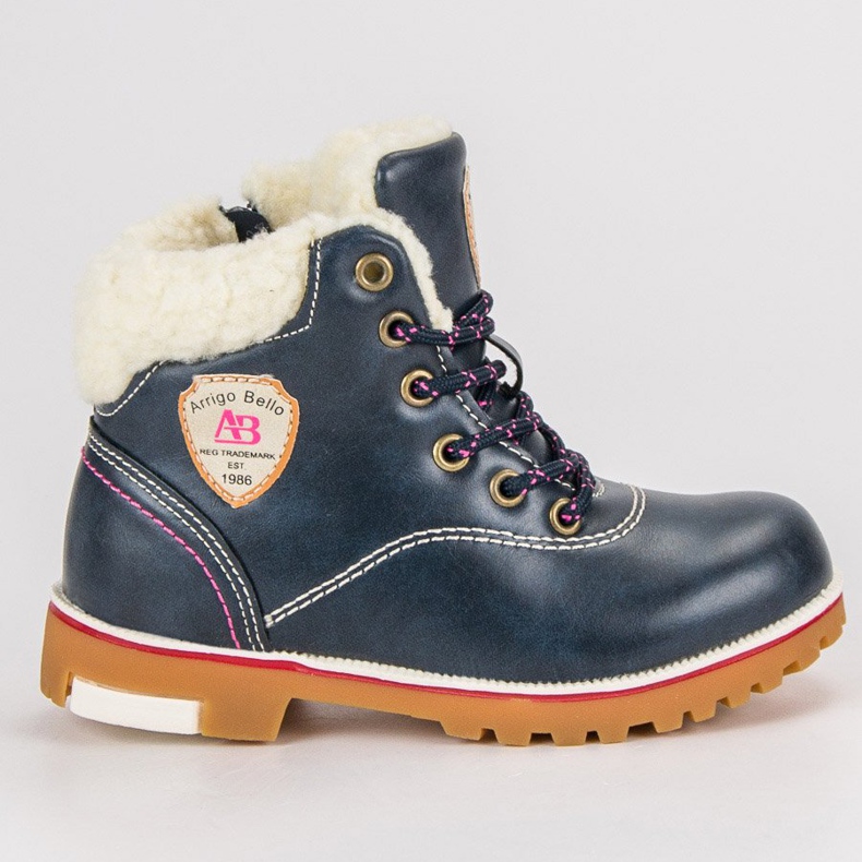 Arrigo Bello Botas de inverno com pele de carneiro azul