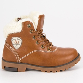 Arrigo Bello Botas de inverno com pele de carneiro castanho