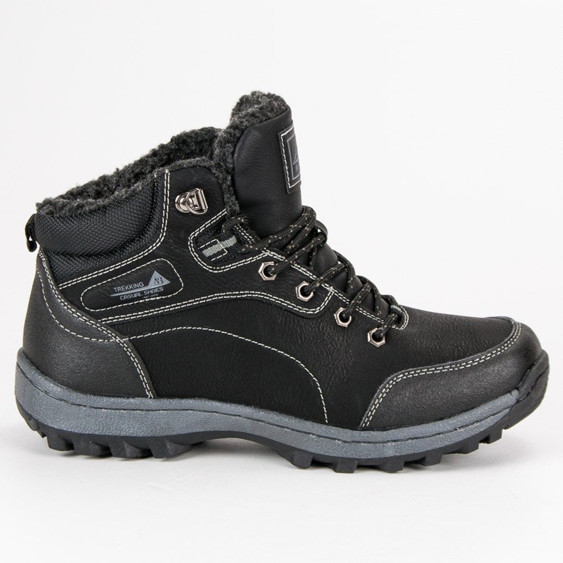 Arrigo Bello Sapatos de inverno dos homens preto