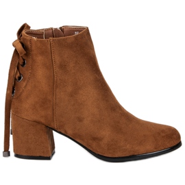 Botas de camurça femininas marrom