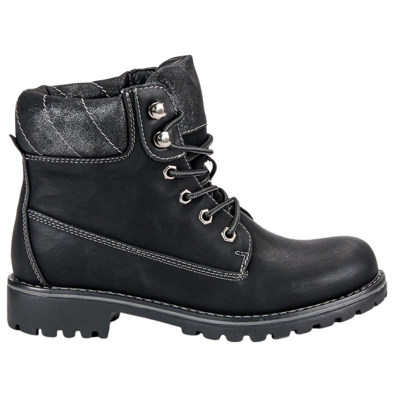 Super Me Knotted Trappers preto