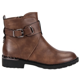 Groto Gogo Botas de trabalho confortáveis marrom