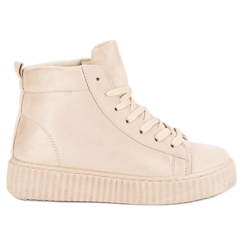 Wilady Tênis acima do tornozelo castanho