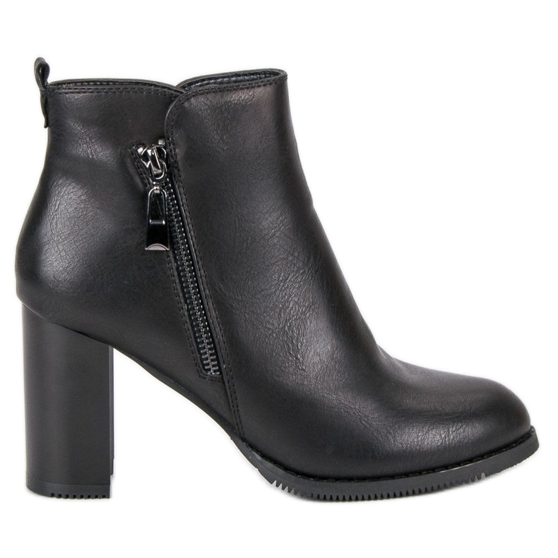 Super Mode Botas pretas de salto alto preto Super Mode Botas pretas de salto alto preto