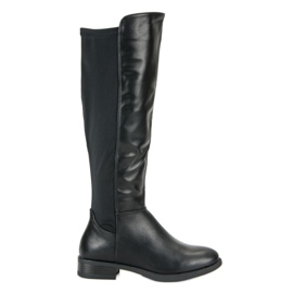 Botas de montaria pretas preto