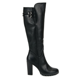 Cm Paris Botas clássicas de salto alto preto