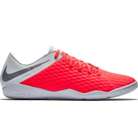 Sapatos de interior Nike Hypervenom Phantom X 3 Academy Ic M AJ3814-600 branco vermelho