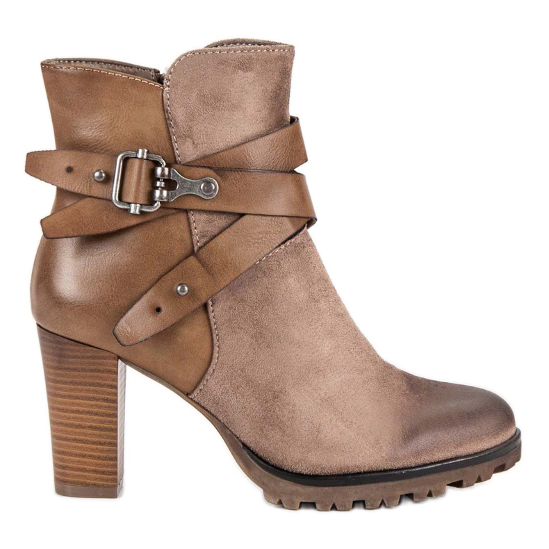 Super Mode Botas estilosas no poste castanho Super Mode Botas estilosas no poste castanho