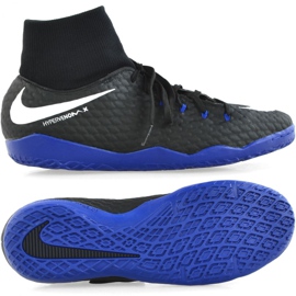 Sapatos de interior Nike Hypervenom X Phelon 3 Df Ic M 917768-002 preto preto