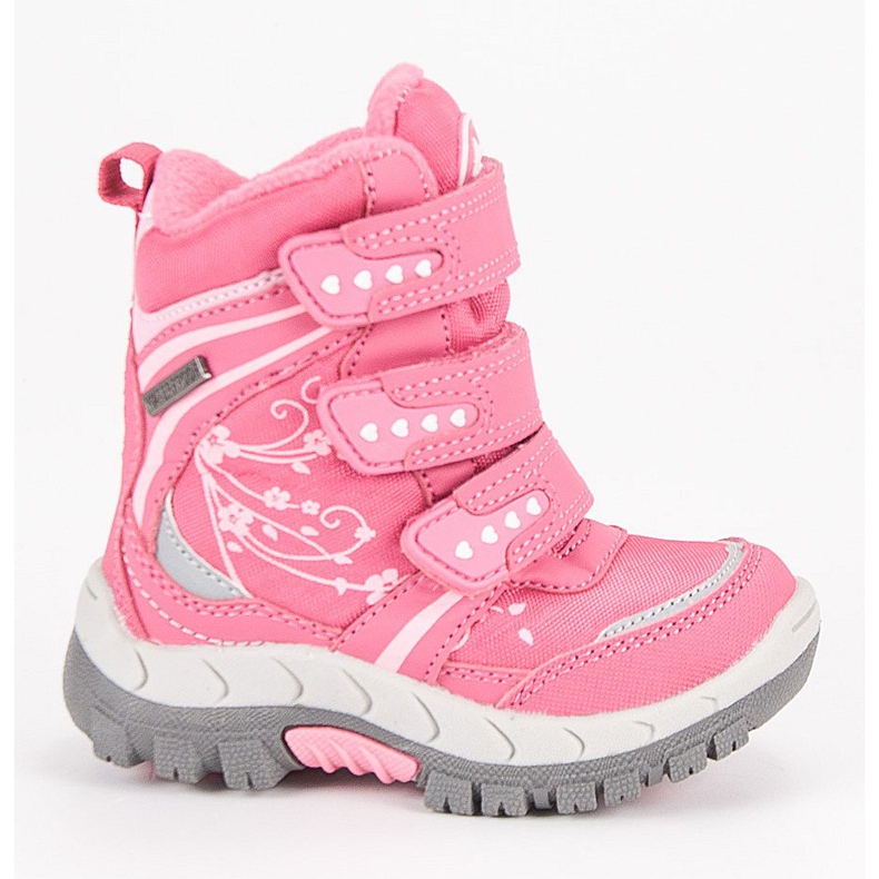 American Club Botas de neve em nabos americanos rosa