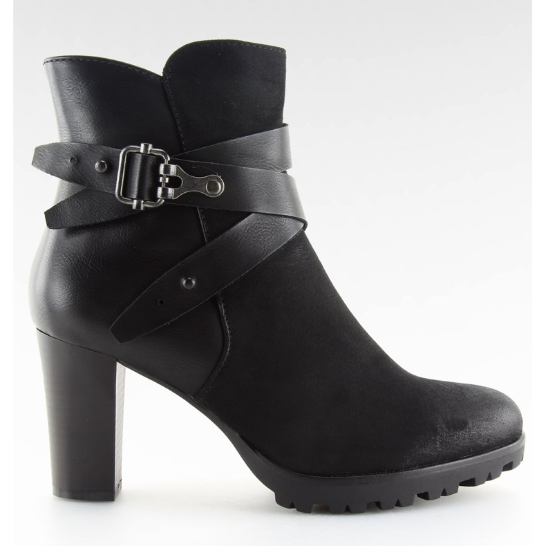 Botas de salto alto pretas 8287 Preto