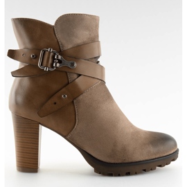 Botas de tornozelo marrom 8287 cáqui castanho