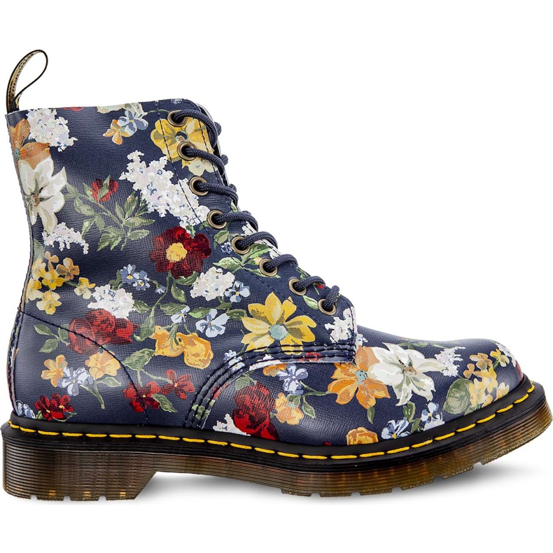 Dr. Martens Darcy Floral 1460 Pascal DM'S Marinha Darcy Floral Backhand Palha De Grãos multicolorido azul marinho