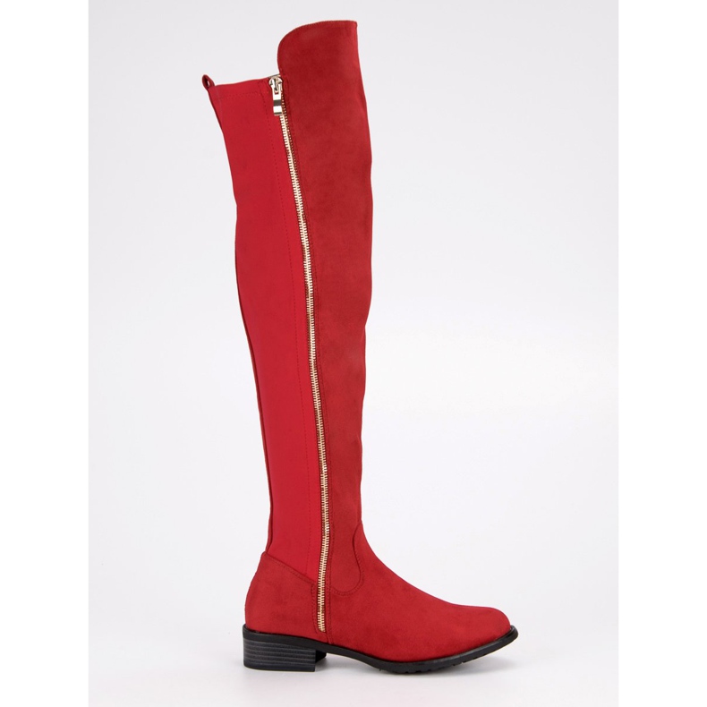 Seastar Botas vermelhas com zíper vermelho